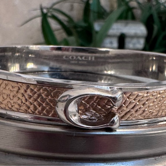 Coach Silver and Rose Gold Women's Bracelet - Picture 6 of 7